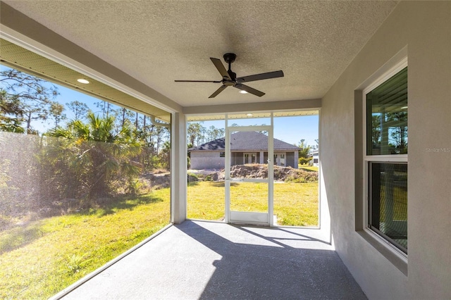 view of sunroom