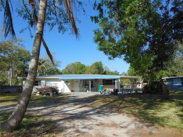 view of front of home