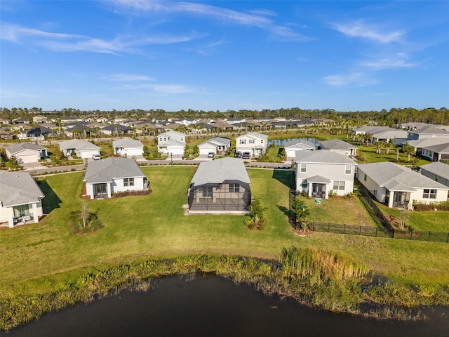 drone / aerial view featuring a residential view