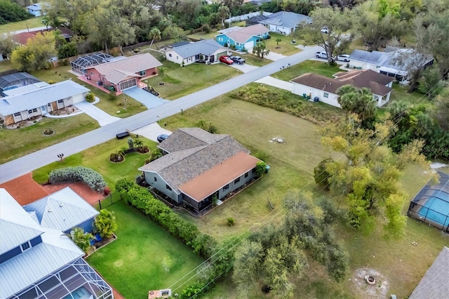 drone / aerial view featuring a residential view