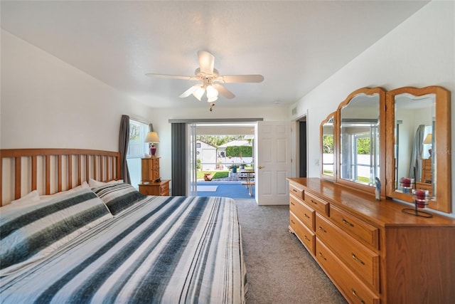 bedroom with carpet