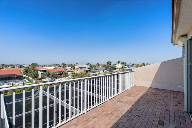 balcony with a residential view