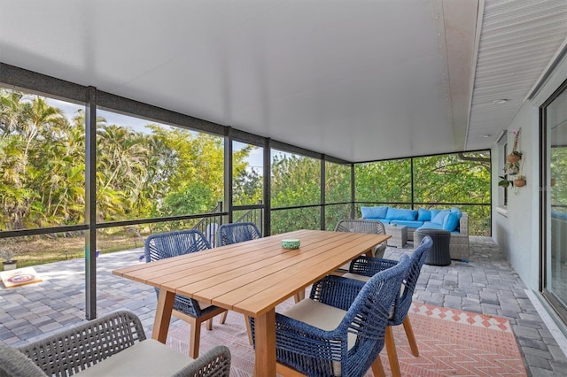 view of sunroom / solarium