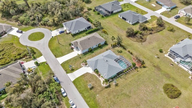 drone / aerial view featuring a residential view