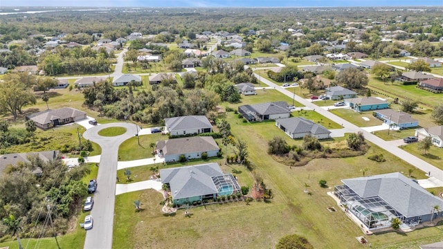 bird's eye view featuring a residential view