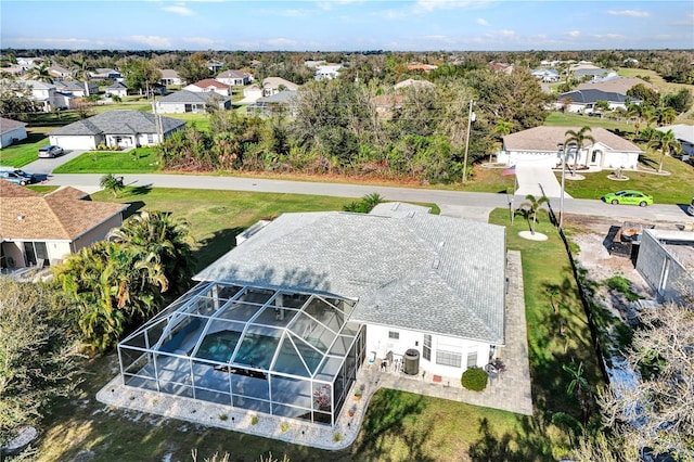 drone / aerial view featuring a residential view