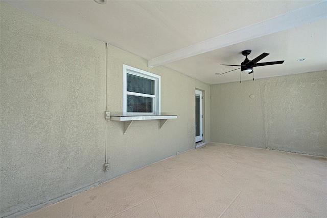 view of patio / terrace with ceiling fan