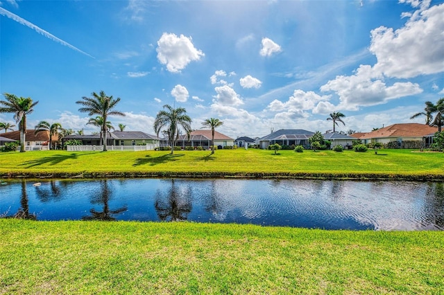 view of water feature featuring a residential view