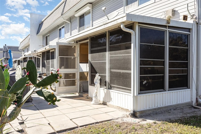 exterior space with a patio