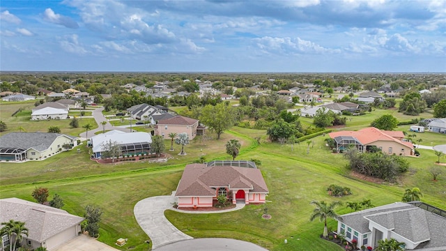 aerial view featuring a residential view