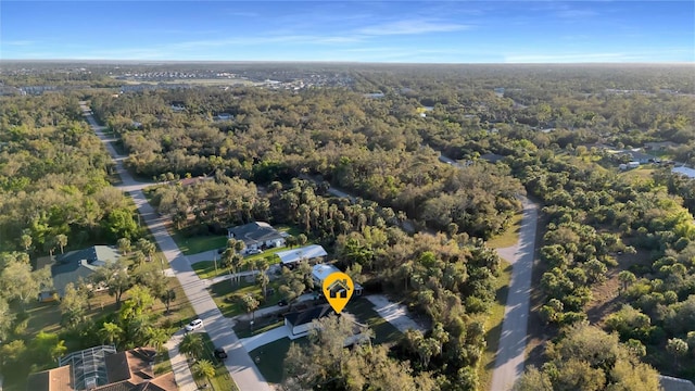 aerial view with a view of trees