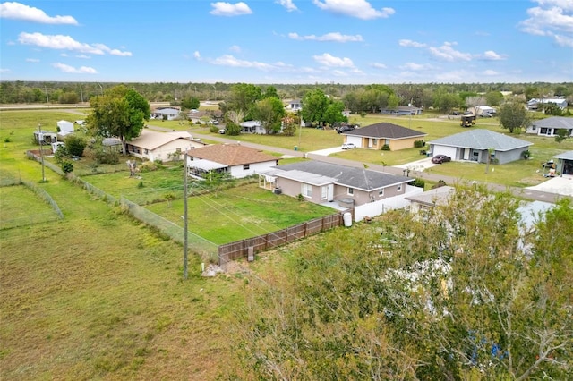 bird's eye view with a residential view