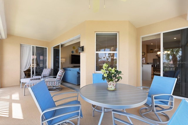 view of patio / terrace featuring outdoor dining area