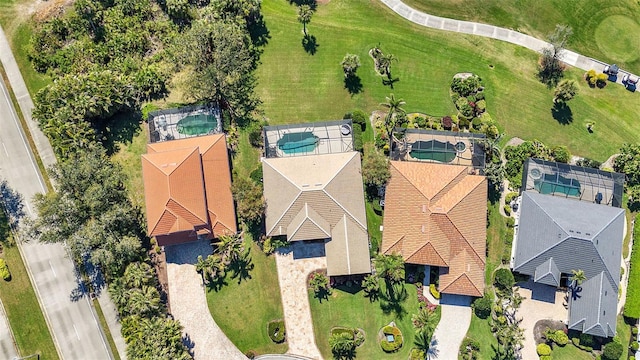 aerial view featuring a residential view