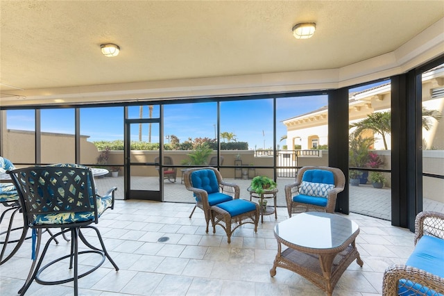 view of sunroom