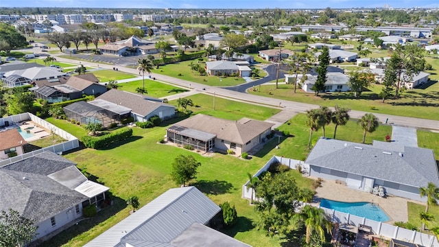 bird's eye view featuring a residential view