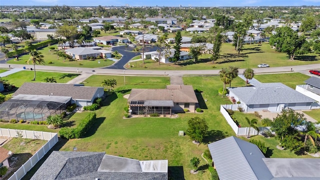 drone / aerial view featuring a residential view