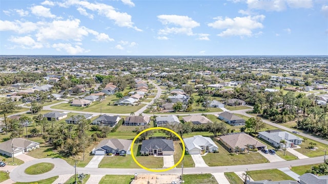 drone / aerial view featuring a residential view