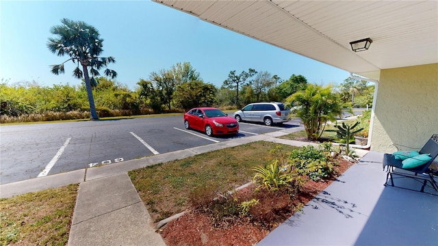 view of uncovered parking lot