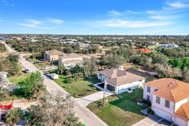 aerial view featuring a residential view