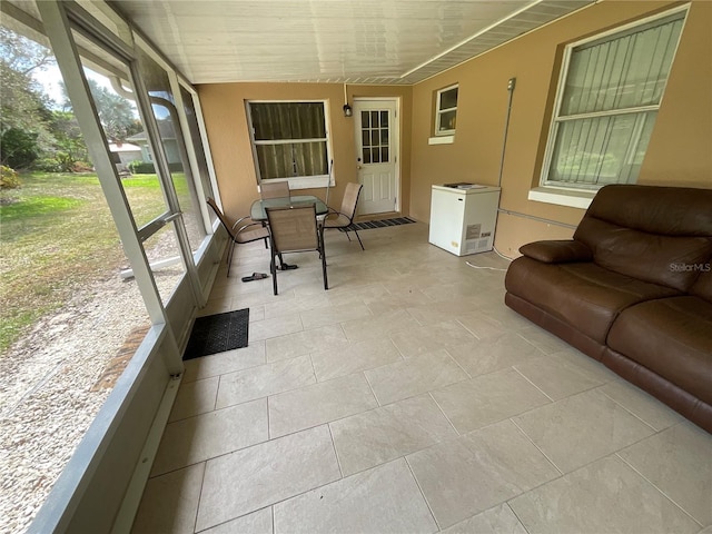 view of sunroom / solarium