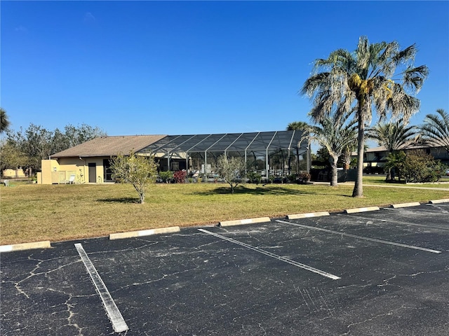 view of uncovered parking lot