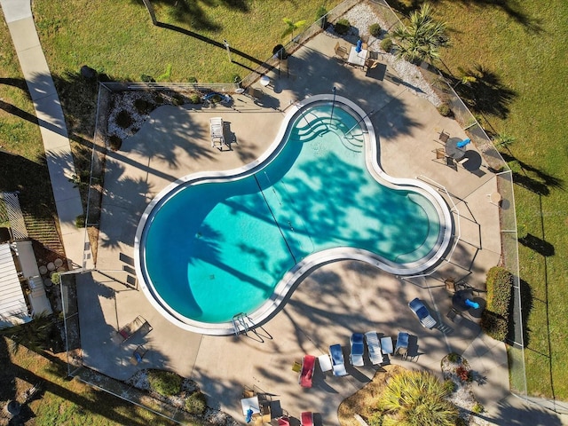 birds eye view of property