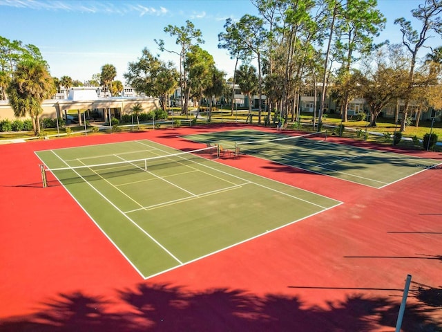 view of sport court featuring community basketball court