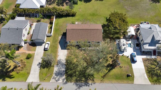 drone / aerial view with a residential view