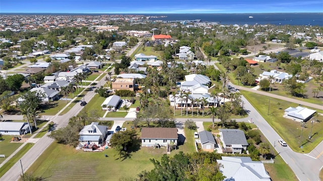 drone / aerial view with a residential view