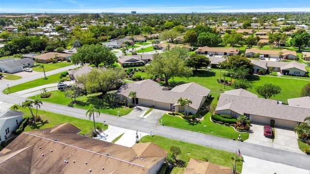 bird's eye view featuring a residential view