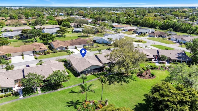 aerial view featuring a residential view