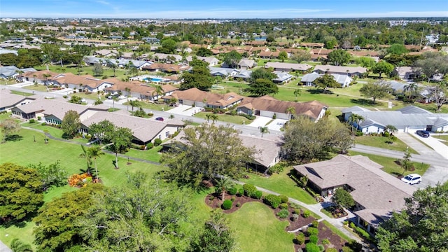 drone / aerial view featuring a residential view