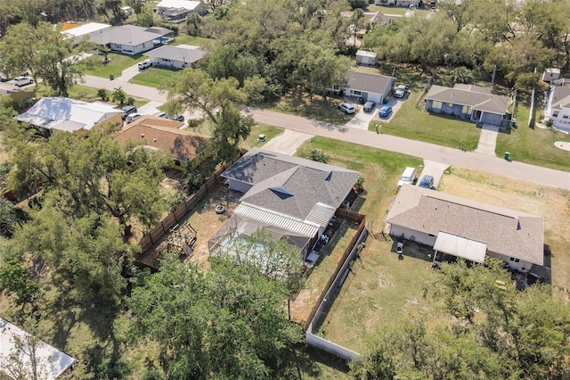 birds eye view of property featuring a residential view