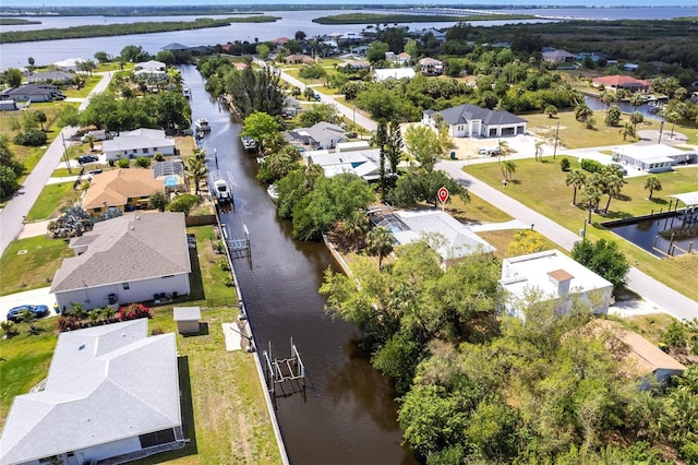 3436 Discovery Dr, Punta Gorda, FL 33983 - aerial view with a water view and a residential view
