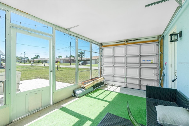 view of sunroom / solarium