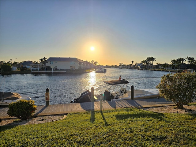4012 SE 19th Ave Unit 103, Cape Coral, FL 33904 - dock area with a water view