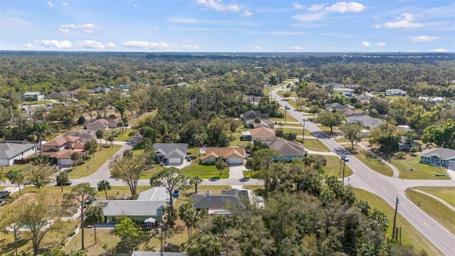 bird's eye view featuring a residential view