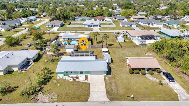 drone / aerial view featuring a residential view