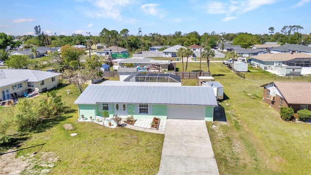 drone / aerial view featuring a residential view