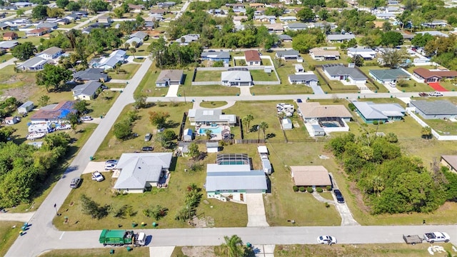 drone / aerial view featuring a residential view