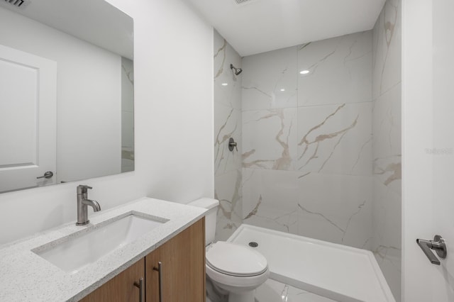 17261 Naiad Ct, Punta Gorda, FL 33955 - full bathroom featuring toilet, a marble finish shower, and vanity