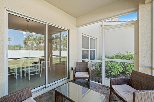 view of sunroom / solarium