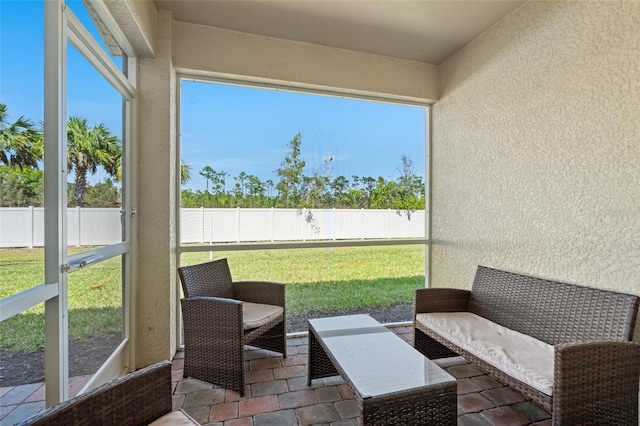 view of sunroom / solarium