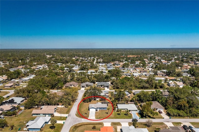 birds eye view of property featuring a residential view