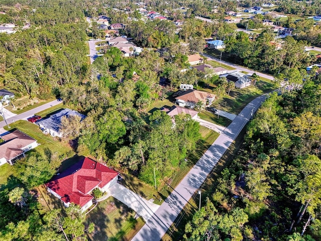 bird's eye view featuring a residential view