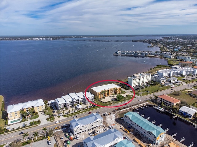 1601 Park Beach Cir Unit 114/4, Punta Gorda, FL 33950 - bird's eye view featuring a water view