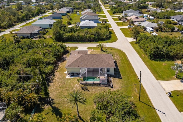 drone / aerial view featuring a residential view