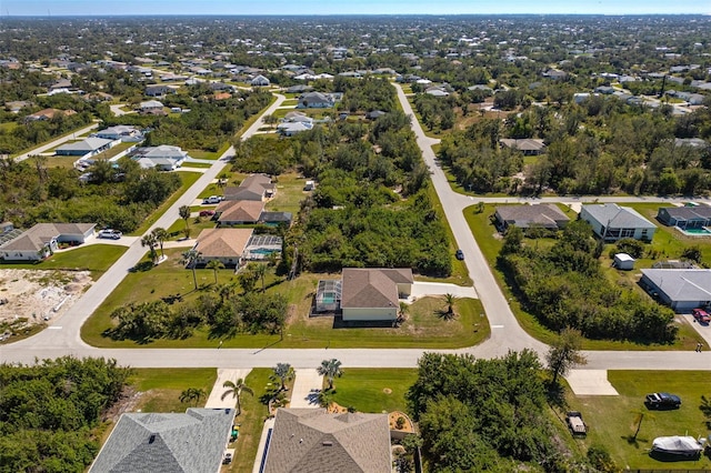 bird's eye view with a residential view