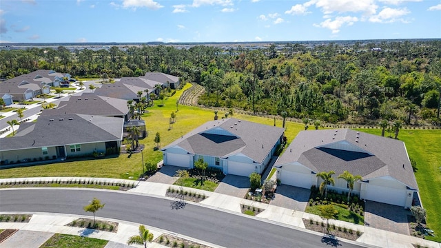 aerial view featuring a residential view